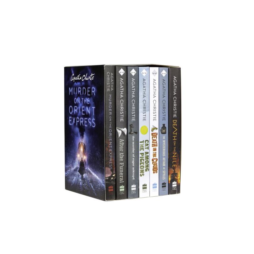 Agatha Christie Poirot Series 7 Books Collection Box Set